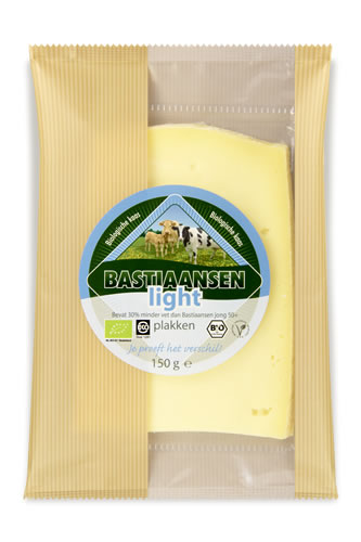 Bastiaansen Fromage gouda light tranches bio 150g